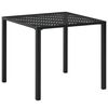 vidaXL Outdoor Table Black E-coated and powder-coated steel 31.5x31.5 in