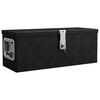 vidaXL Storage Box Black 23.6"x9.3"x9.1" Aluminum