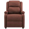 vidaXL Electric Recliner Chair Brown Fabric, Wood, Metal 75