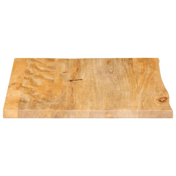 vidaXL Table Top Natural wood Solid mango wood 23.6 x 23.6 in Durable