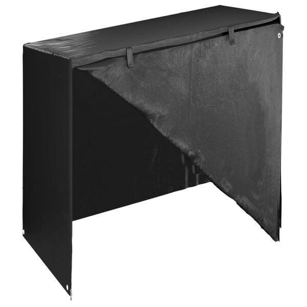 vidaXL Swing Bench Cover Set of 2 Black Polyethylene