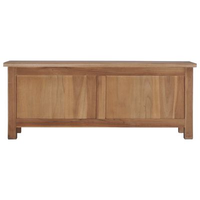 vidaXL TV Cabinet 35.4"x11.8"x13.8" Solid Teak Wood