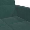 vidaXL Sofa Bed Dark Green Velvet (100% polyester), wood, plastic, foam