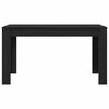 vidaXL Dining Table Black Oak 55.12 x 29.33 x 29.92 in Poly Rattan