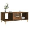 vidaXL Coffee Table Smoked Oak Engineered Wood Coffee Table Rectangular