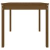 vidaXL Garden Table Honey brown Solid pine wood Medium Durable
