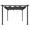 vidaXL Garden Gazebo Anthracite Powder-coated steel 9.8x9.8 ft