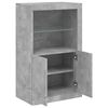 vidaXL Side Cabinet Concrete Grey Engineered Wood Medium Side Cabinet