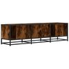 vidaXL TV Cabinet Smoked oak Engineered wood, metal Large TV Cabinet