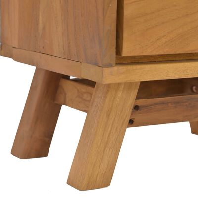 vidaXL Bedside Cabinet 15.7"x11.8"x17.7" Solid Teak Wood