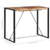 vidaXL Bar Table 55.1"x27.6"x43.3" Solid Acacia Wood