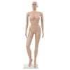 vidaXL Sexy Female Mannequin with Glass Base Beige 70.9"