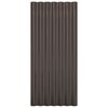 vidaXL Roof Panels 36 pcs Galvanized Steel Brown 31.5"x14.2"