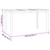 vidaXL Garden Dining Set Natural Teak Solid Teak Wood Medium Stackable