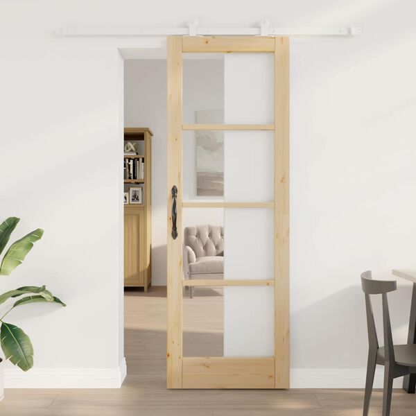vidaXL Sliding Door ORKDAL Natural 28.94 x 83.07 in