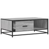 vidaXL Coffee Table Grey Sonoma Engineered wood and metal