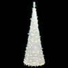 vidaXL Artificial Christmas Tree White PVC and metal Collapsible