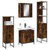 vidaXL Bathroom Cabinet Set Smoked Oak