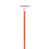 vidaXL Work Rope Orange 0.12 " 328.1 ' Polypropylene