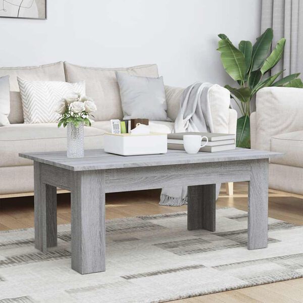 vidaXL Coffee Table Gray Sonoma Engineered wood Medium Coffee Table