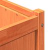 vidaXL Garden Planter Wax brown Solid pine wood 59.1x19.7x19.7 in