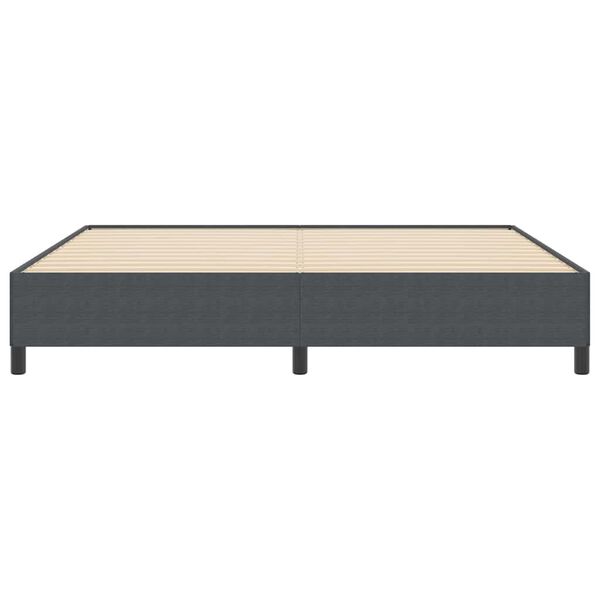 vidaXL Bed Frame Dark gray 78.7“ x 78.7” Corduroy fabric