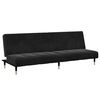 vidaXL Sofa Bed Black Velvet (100% polyester), wood, metal, foam