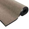 vidaXL Doormat Beige and Black 47.2" x 70.9" Polypropylene and vinyl