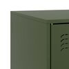 vidaXL TV Cabinet Olive Green Cold-rolled steel Medium TV Cabinet