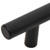 vidaXL Cabinet Handle Set of 5 Black Stainless Steel 12.6 in Tough