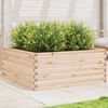 vidaXL Garden Planter Natural Pine Wood Solid Pine Wood Large