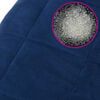 vidaXL Weighted Blanket Blue Polyester microfiber, Polyester, Glass beads