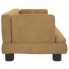 vidaXL Kids Sofa Brown Velvet, solid pine wood, plastic Mini Cool Design