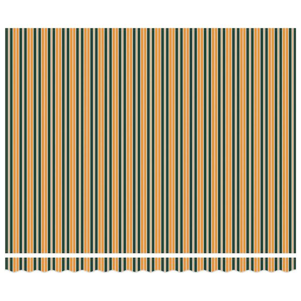 vidaXL Retractable Awning Manual Green and yellow 157.48" x 118.11