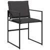 vidaXL Garden Dining Set Black