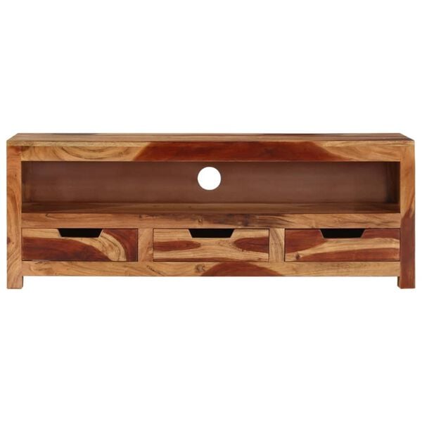 vidaXL TV Cabinet Honey touch Solid acacia wood Medium TV Cabinet