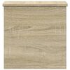 vidaXL Storage Box Sonoma Oak Engineered Wood 11.8x13.8x13.8 in