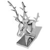vidaXL Bookend Silver Aluminum Medium Decorative Inlays Bookend