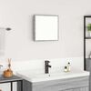 vidaXL LED Bathroom Mirror Wall-mounted Grey Sonoma 40 x 37 x 8.5 cm
