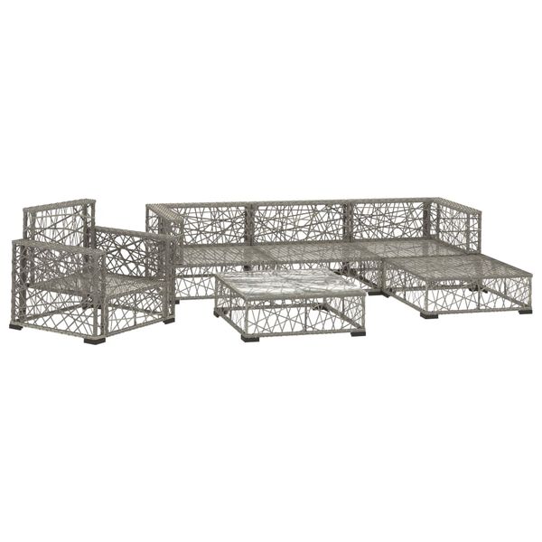 vidaXL Patio Lounge Set Gray