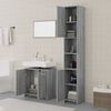 vidaXL Bathroom Furniture Set Grey Sonoma Engineered wood, acrylic Medium