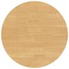 vidaXL Dining Table Natural Solid Wood Rubber