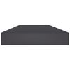 vidaXL Shelf Set of 4 Gray Engineered wood 31.5 x 3.9 x 0.6 in