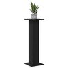 vidaXL Plant Stand 2 pcs Black Oak 11.81 x 11.81 x 37.40 in
