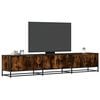 vidaXL TV Cabinet Smoked Oak Engineered wood, metal 82.7 in long