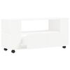 vidaXL TV Cabinet White Engineered Wood Medium Adjustable Armrests
