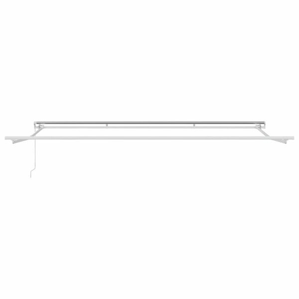 vidaXL Awning Manual White 196.85" x 137.80" Metal