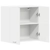 vidaXL Hanging Cabinet High Gloss White Engineered Wood Hanging Cabinet