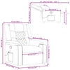 vidaXL Massage Recliner Chair Cream Faux leather, Metal, Plywood Regular