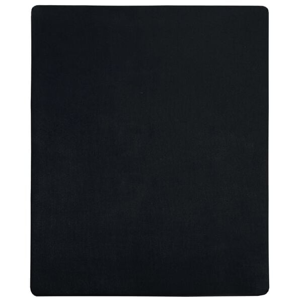 vidaXL Jersey Fitted Sheet Set of 2 Black 100% cotton 39 x 79 in